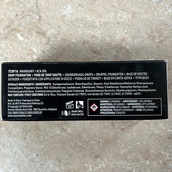 NYX Total Control Drop Foundation TCDF16 Mahogany 0.43 Fl Oz Professional - Picture 4 of 6